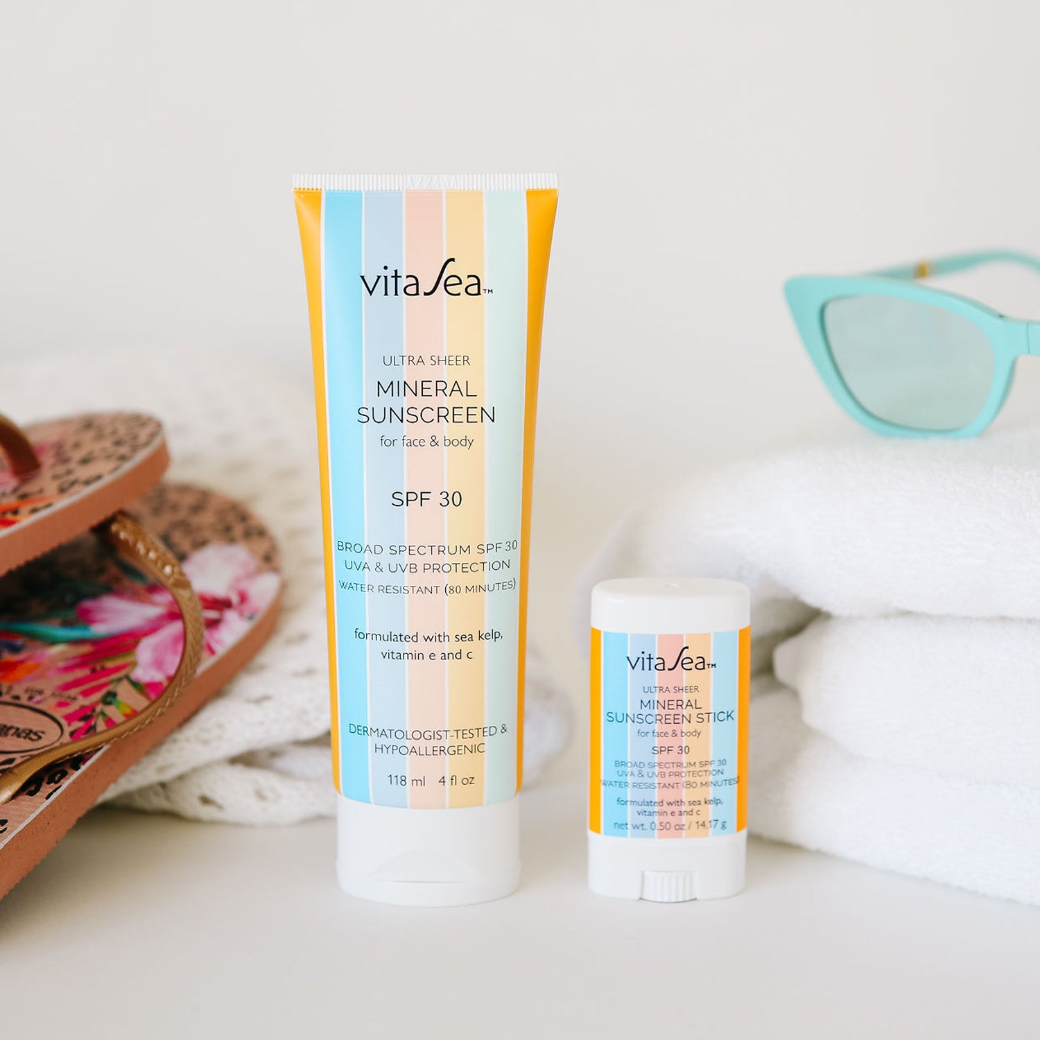 Lifestyle image of Ultra Sheer Mineral Sunscreen SPF 30  with  Ultra Sheer Mineral Sunscreen Stick SPF 30