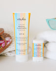Life style image of Ultra Sheer Mineral Sunscreen SPF 30 with Ultra Sheer Mineral Sunscreen Stick SPF 30 