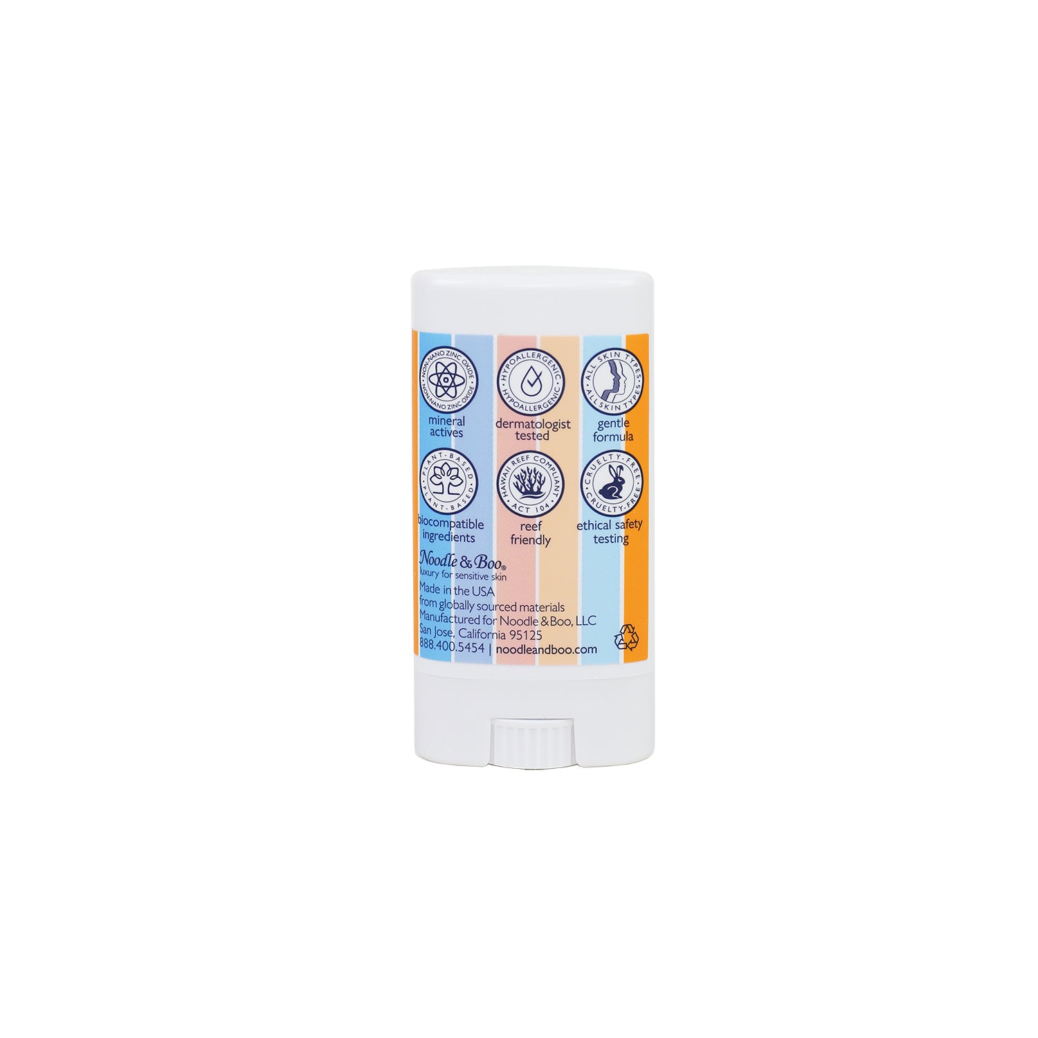 Back side of the Ultra Sheer Mineral Sunscreen Stick SPF 30 